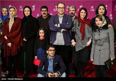 فرش قرمز فیلم سینمایی دختر در هفتمین روز سی و چهارمین جشنواره فیلم فجر - برج میلاد