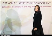 الهام کردا بازیگر فیلم به دنیا آمدن نامزد دریافت سیمرغ بلورین بهترین بازیگر نقش اول زن سی‌وچهارمین جشنواره فیلم فجر