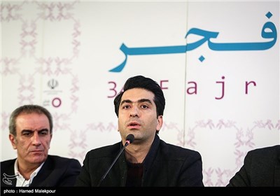 محمد معتمدی خواننده در نشست خبری فیلم سیانور - سی و چهارمین جشنواره فیلم فجر