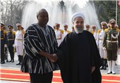 روحانی از رئیس‌جمهور غنا استقبال کرد