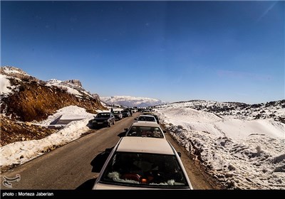 Iranian People Enjoying Winter in Snowy Mountains