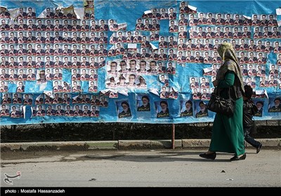 تیلیغات انتخابات مجلس شورای اسلامی و مجلس خبرگان رهبری در بندر ترکمن