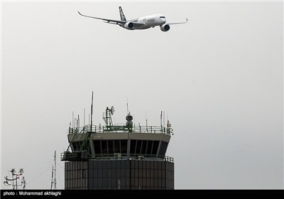 فرود نخستین هواپیمای ایرباس 350 در فرودگاه مهرآباد