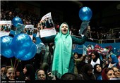 6 بار تکرار شعار لیست انتخاباتی اصلاح طلبان در سخنرانی روحانی