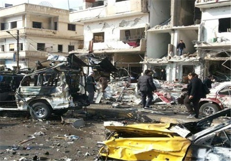 2 انفجار همزمان در حمص؛ آمار قربانیان به 46 شهید رسید+ فیلم و تصاویر