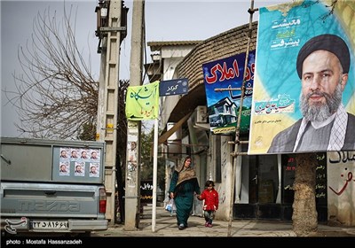 تبلیغات انتخابات مجلس و خبرگان رهبری در آق قلا - گلستان