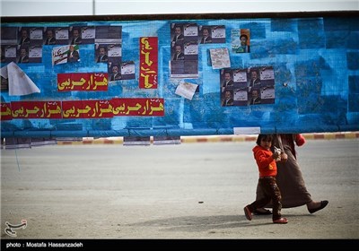 تبلیغات انتخابات مجلس و خبرگان رهبری در آق قلا - گلستان