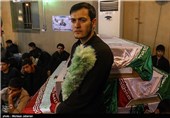 مراسم وداع با پیکر 68 شهید تازه تفحص شده در اهواز