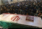 مراسم وداع با پیکر 68 شهید تازه تفحص شده در اهواز