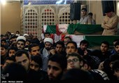 مراسم وداع با پیکر 68 شهید تازه تفحص شده در اهواز