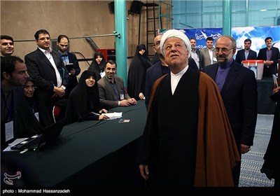 حضور آیت الله علی اکبر هاشمی رفسنجانی در انتخابات مجلس و خبرگان رهبری