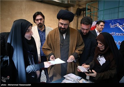 حضور حجت الاسلام سید یاسر خمینی در انتخابات مجلس و خبرگان رهبری