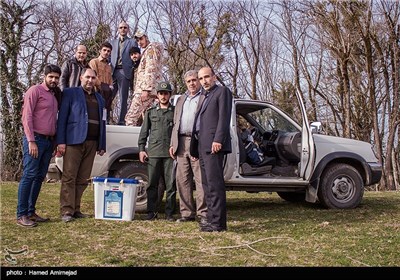 صندوق سیار انتخابات مجلس و خبرگان رهبری در روستای زیرآب سوادکوه