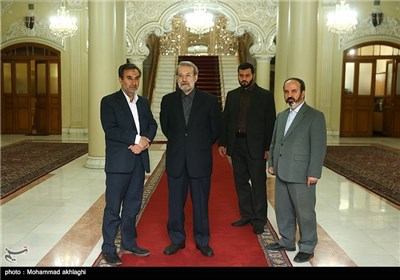 Iran’s Parliament Speaker Meets Swiss President in Tehran