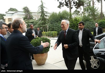 Iran’s Parliament Speaker Meets Swiss President in Tehran