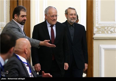 Iran’s Parliament Speaker Meets Swiss President in Tehran