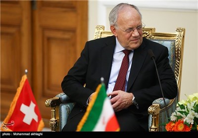 Iran’s Parliament Speaker Meets Swiss President in Tehran