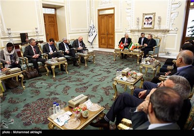 Iran’s Parliament Speaker Meets Swiss President in Tehran