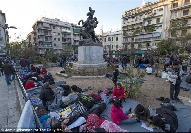 سرگردانی 22 هزار پناهجو در یونان + تصاویر