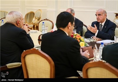 دیدار محمدجواد ظریف و جرج ویلا وزرای امور خارجه ایران و مالت