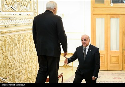 دیدار محمدجواد ظریف و جرج ویلا وزرای امور خارجه ایران و مالت