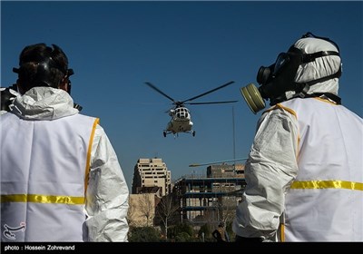 IRGC Holds Civil Defense Drill in Tehran