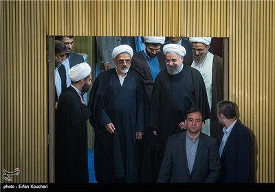 ورود حجت الاسلام حسن روحانی به نوزدهمین اجلاسیه مجلس خبرگان رهبری