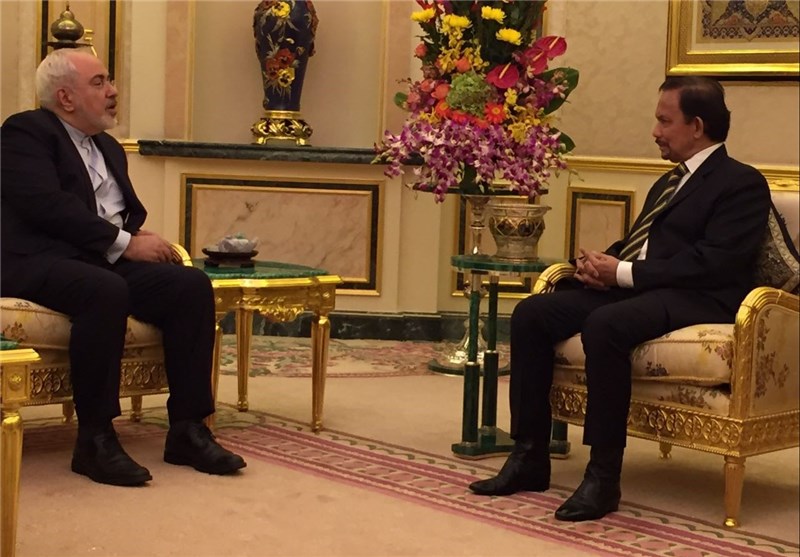 Iran’s Zarif, Brunei’s King Meet in Bandar Seri Begawan