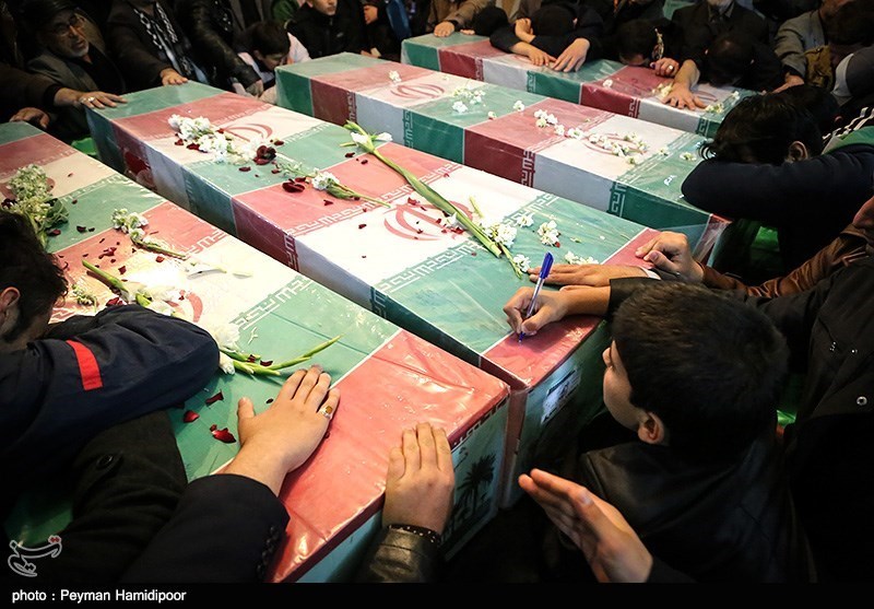 8 شهید گمنام در4 نقطه از استان تهران خاکسپاری شدند