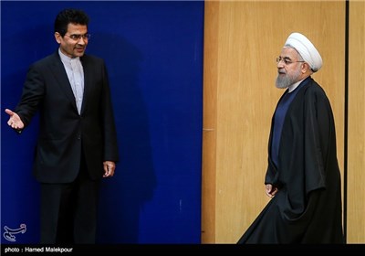 حجت‌الاسلام حسن روحانی رئیس جمهور در آئین تجلیل از قهرمانان و مدال‌آوران ورزش کشور