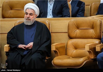 حجت‌الاسلام حسن روحانی رئیس جمهور در آئین تجلیل از قهرمانان و مدال‌آوران ورزش کشور