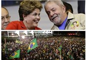 تظاهرات در برزیل به‌دنبال افشای مکالمه تلفنی روسف و رئیس جمهور سابق+عکس