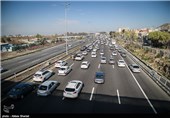 ترافیک نیمه‌سنگین در محور‌های تهران - کرج و کرج- قزوین/ترافیک سنگین در محور کرج- چالوس