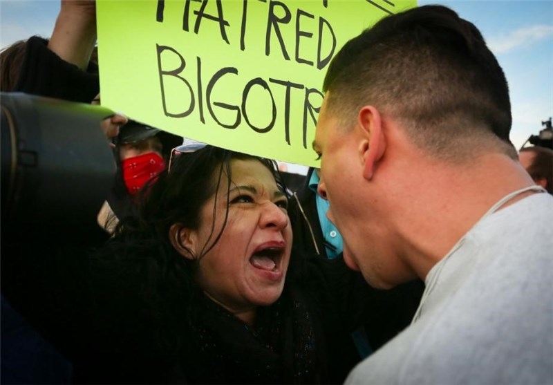 Supporters, Protesters Clash Outside Trump Rally in Utah