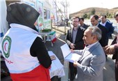 بازدید استاندار سمنان از مراکز خدماتی نوروزی مهدی‌شهر