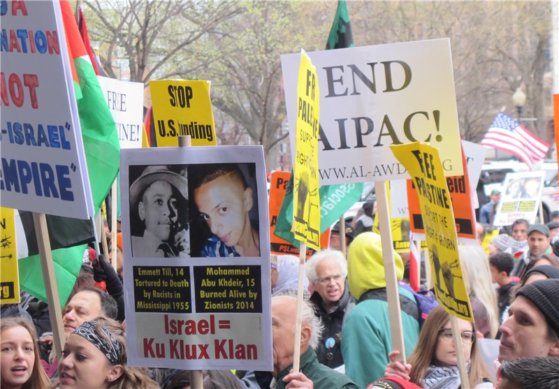 Pro-Palestinian Activists Rally in Washington against AIPAC