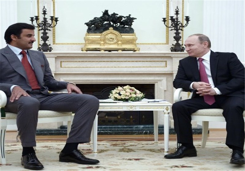 گفتگوی تلفنی رئیس جمهور روسیه و امیر قطر درباره سوریه
