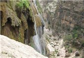 آبشار &quot;کمر دوغ&quot; کهگیلویه عروس آبشارهای ایران + تصاویر