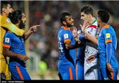 دیدار تیم‌های فوتبال ایران و هند