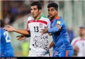 دیدار تیم‌های فوتبال ایران و هند