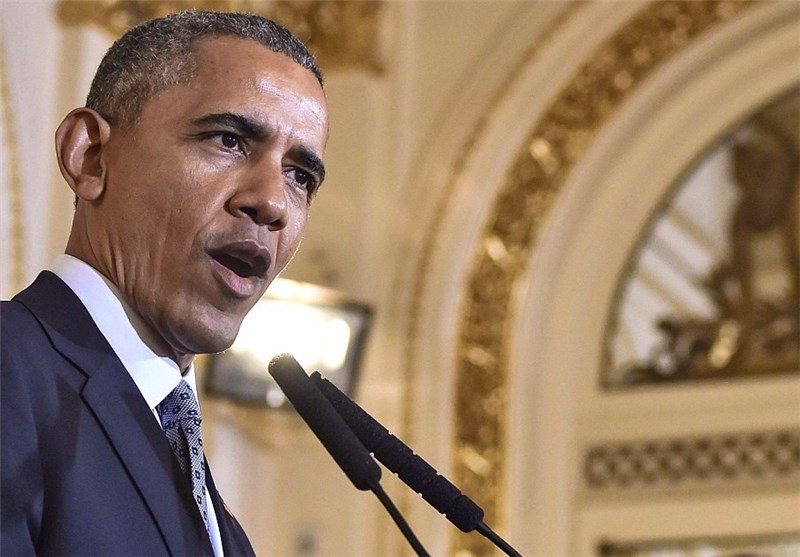 اوباما یؤکد استمرار بعض بنود الحظر علی ایران الاسلامیة رغم تنفیذها الاتفاق النووی