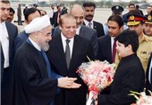 تصاویر حضور «روحانی» در پاکستان