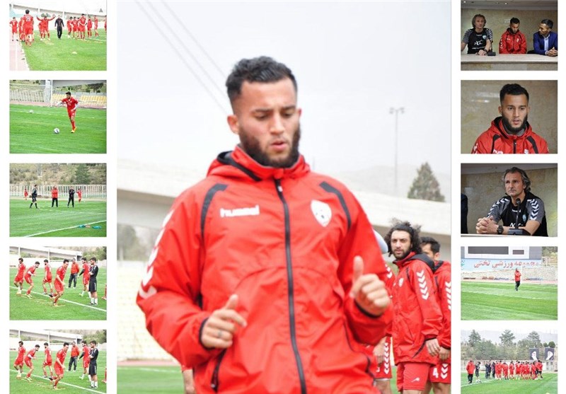 گزارش تصویری تمرین دوم و نشست خبری کاپیتان و سرمربی تیم ملی فوتبال افغانستان