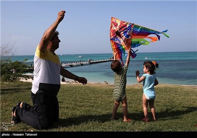 مسافران نوروزی در جزیره کیش