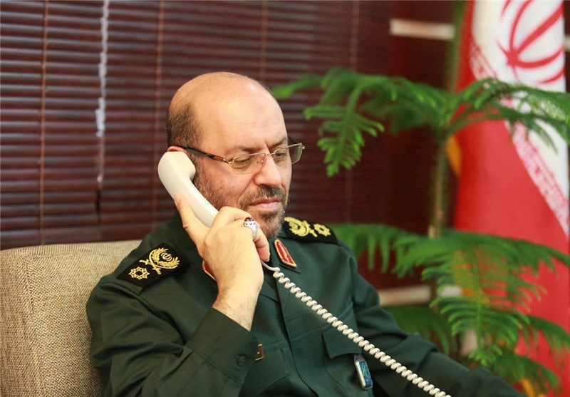 تأکید وزیر دفاع بر پشتیبانی مداوم ایران از دولت سوریه و بشار اسد