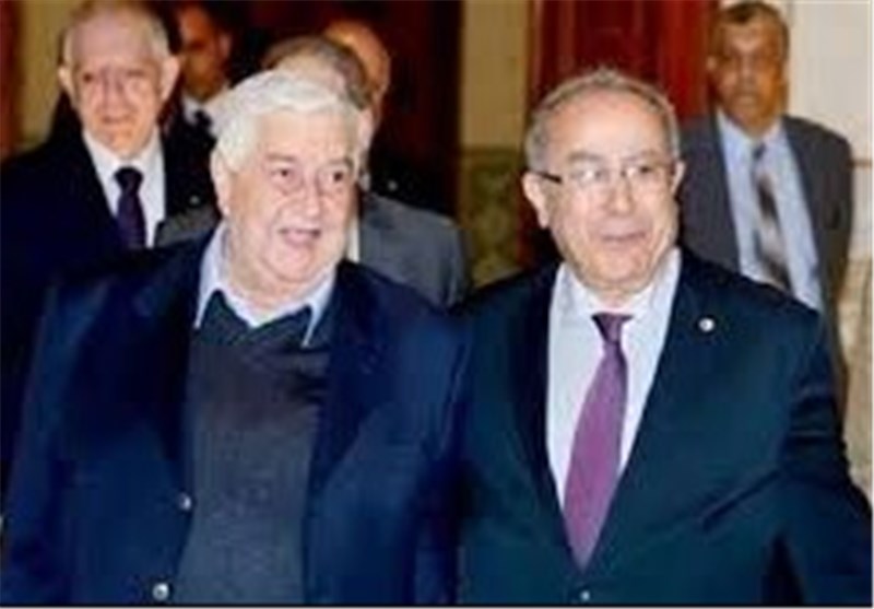 وزیرا الخارجیة السوری والجزائری یبحثان العلاقات الثنائیة ومکافحة الإرهاب