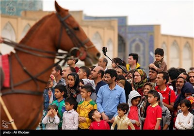 مسابقات نمادین چوگان در میدان نقش جهان اصفهان