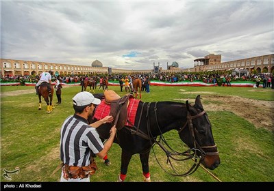 مسابقات نمادین چوگان در میدان نقش جهان اصفهان