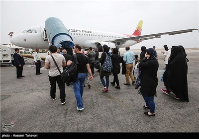 پرواز نخستین هواپیمای ایرباس 320 از جزیره کیش به تهران