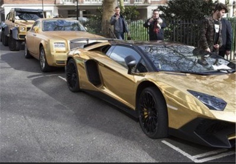 نتيجة بحث الصور عن صور اسطول من السيارات المصنوعة من الذهب